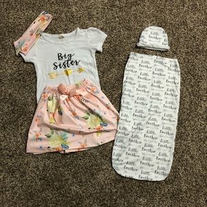 Big Sister / Little Brother matching outfits